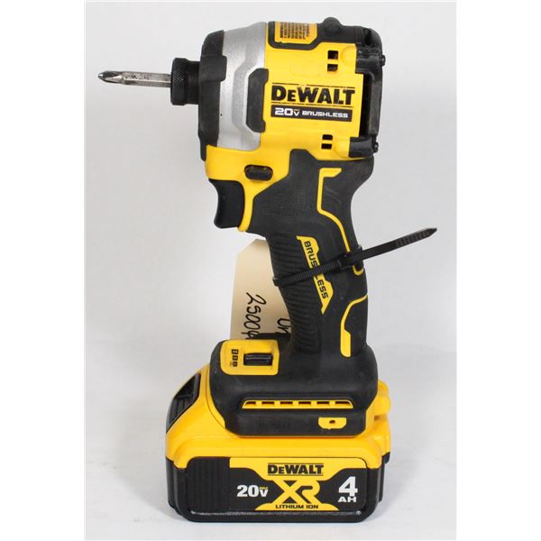 DEWALT IMPACT DRIVER AND BATTERY