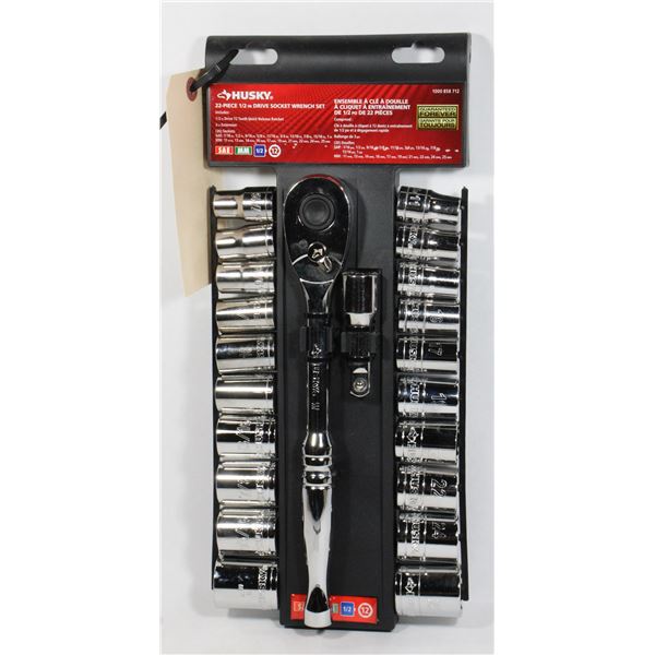 HUSKY 22 PC DRIVE SOCKET WRENCH SET