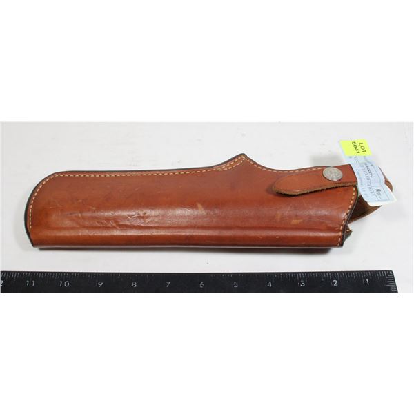 BROWN VINTAGE LEATHER BELT HOLSTER