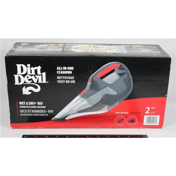 DIRT DEVIL VAC WET AND DRY