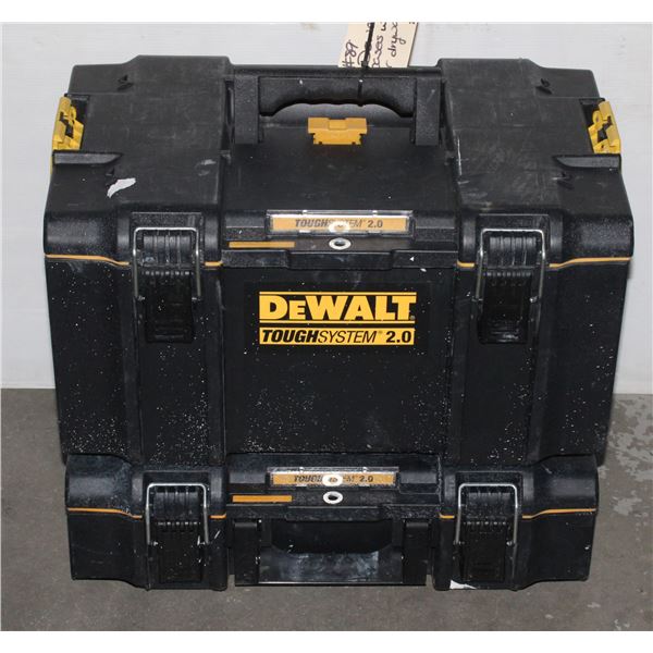 DEWALT TOOL CASES, 2 PIECES. TOUGH SYSTEM 2.0