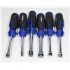 Image 1 : LOT OF 6 POWER FIST NUT DRIVERS SAE & METRIC SIZING