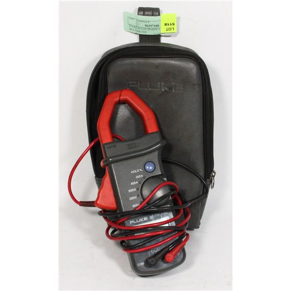 FLUKE 30 CAT III 600V CLAMP MULTIMETER