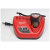 Image 1 : MILWAUKEE M12 CHARGER AND BATTERY