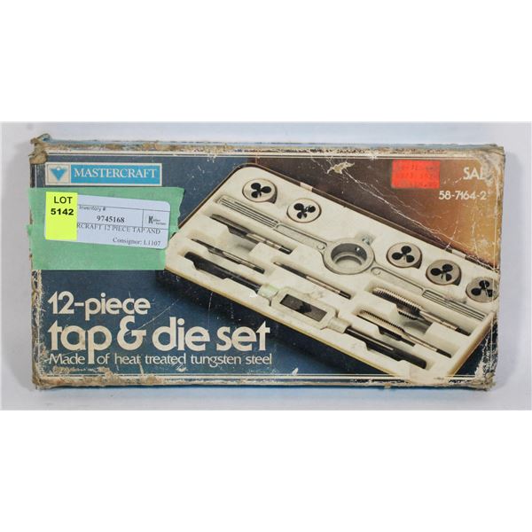 MASTERCRAFT 12 PIECE TAP AND DIE SET