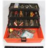 Image 1 : FISHING TACKLE BOX WITH FISHING LURES ETC