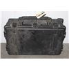 Image 1 : BLACK TOTE WITH TOOL BELT HAMMER HATCHET AND DRILL