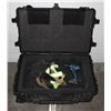 Image 2 : BLACK TOTE WITH TOOL BELT HAMMER HATCHET AND DRILL