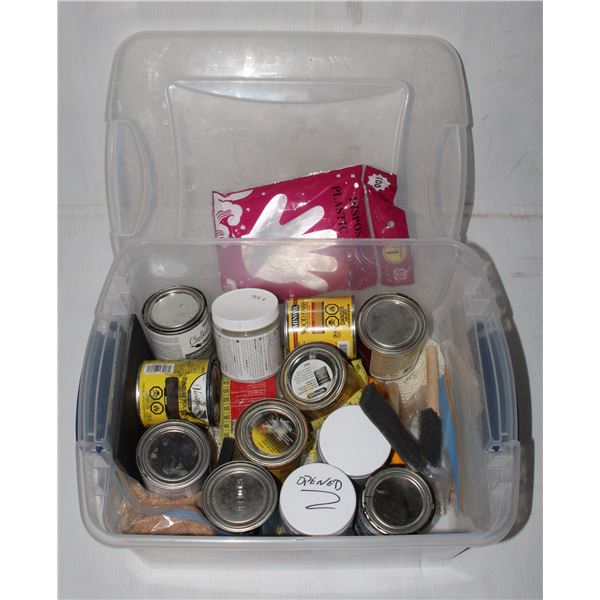 LOT OF MISC. STAINS AND VARNISHES