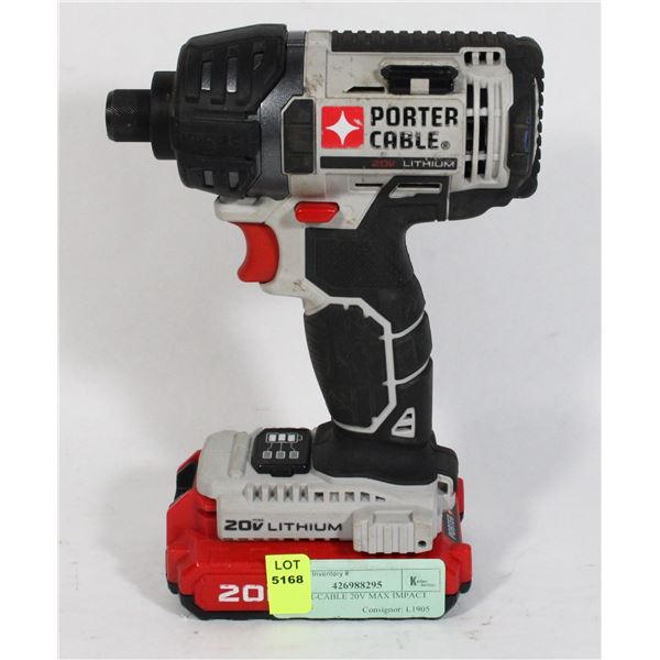 PORTER-CABLE 20V MAX IMPACT DRIVER