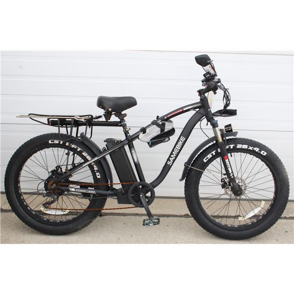 SAMEBIKE E-BIKE SERIAL DEFACED