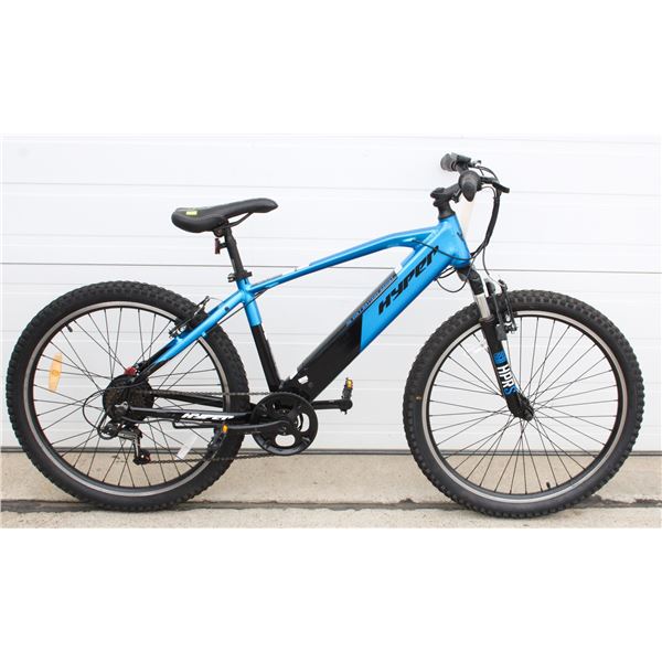 HYPER E-BIKE BLUE AND BLACK