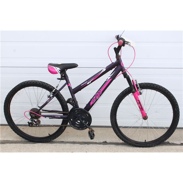 BLACK/PINK AVIGO 18 SPD MOUNTAIN BIKE