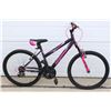 Image 1 : BLACK/PINK AVIGO 18 SPD MOUNTAIN BIKE