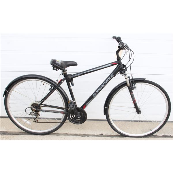 BLACK SUPERCYCLE TOURING STYLE BIKE