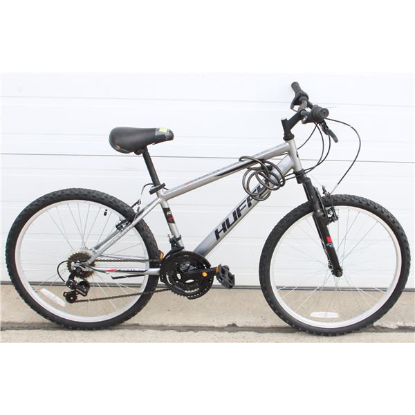 GREY HUFFY MOUNTAIN BIKE
