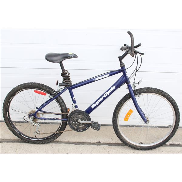 BLUE SUPERCYCLE MOUNTAIN BIKE