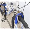 Image 5 : SILVER BIKE WITH BLUE TRIM 21 SPD