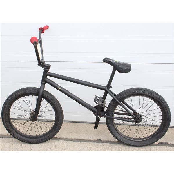 RED BMX BIKE WITH RED HANDLES