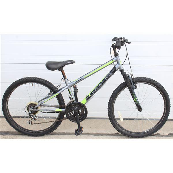 GREY AND GREEN SUPERCYCLE 21 SPEED