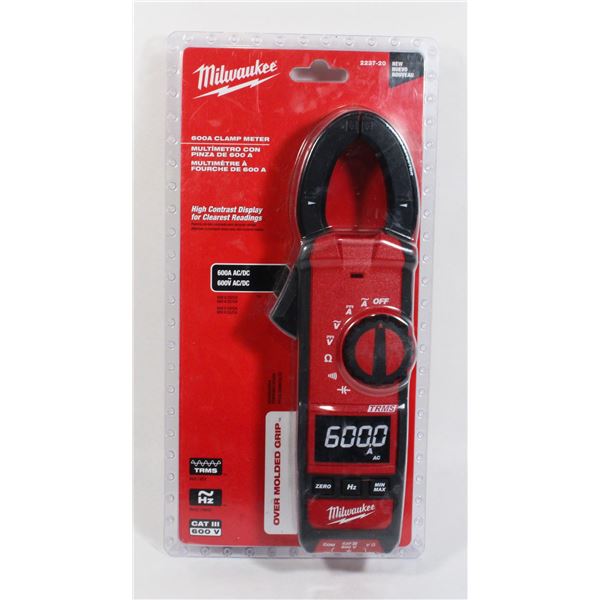NEW IN PACKAGE MILWAUKEE 600A CLAMP METER