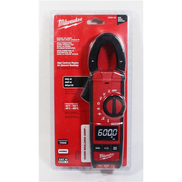 NEW IN PACKAGE MILWAUKEE 600A CLAMP METER