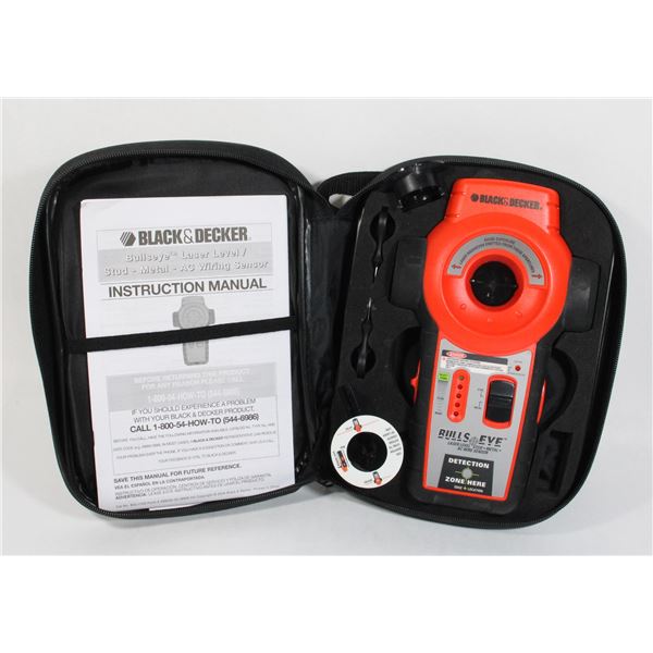 BLACK AND DECKER LASER LEVEL STUD FINDER BDL 1105