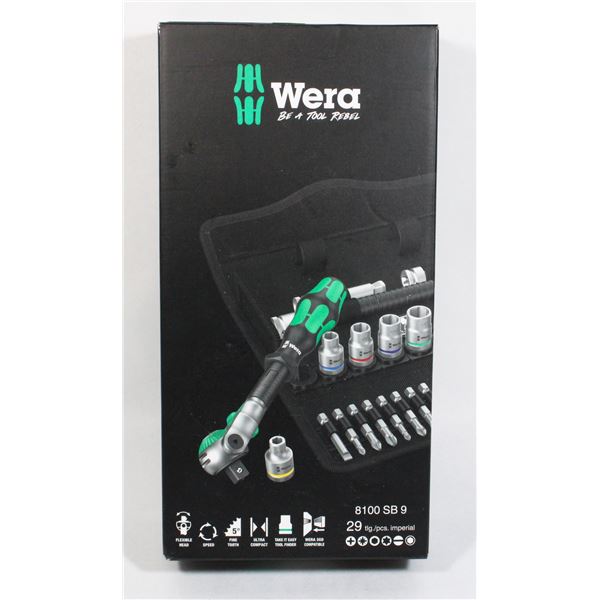 WERA 8100 SB 9 ZYKLOP SPEED RATCHET SET, IMPERIAL
