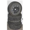 Image 1 : SET OF G3-ICE WINTER TIRES ON RIMS. 225/45R17 91T
