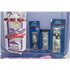 Image 2 : LARGE PLASTIC TOTE & LID WITH HOOKS AND HARDWARE