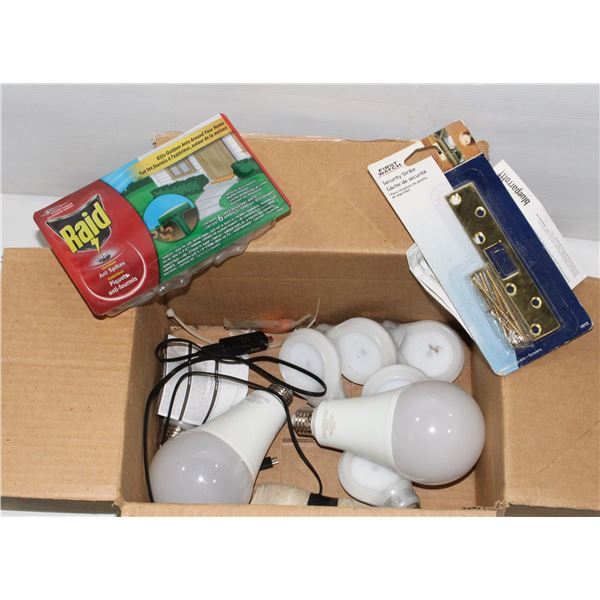 BOX OF MISC INCL. RAID SPIKES