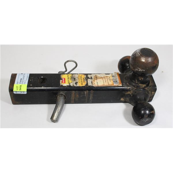 ACME SOLID STEEL SHANK TRI BALL HITCH FOR 2"