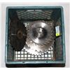 Image 1 : MILK CRATE FULL OF ASSORTED SAW  BLADES
