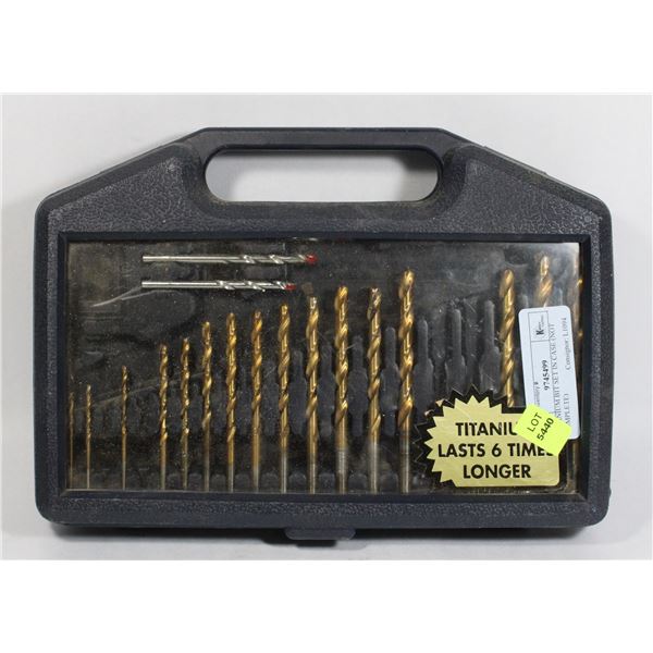 TITANIUM BIT SET IN CASE (NOT COMPLETE)