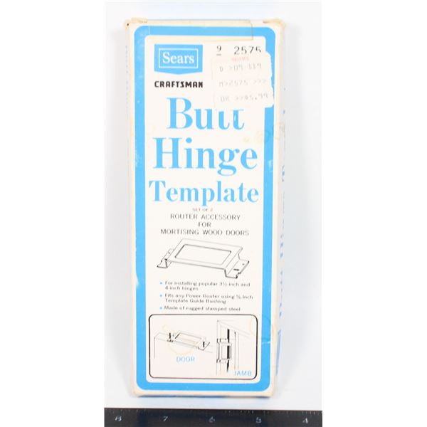 CRAFTSMAN BUTT HINGE TEMPLATE