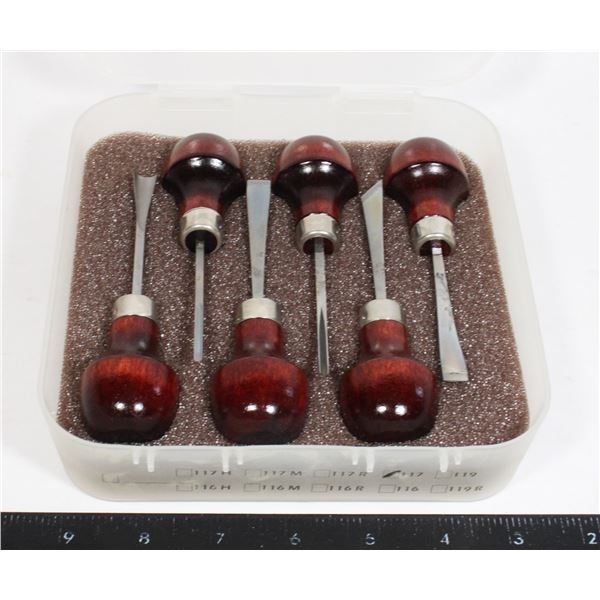 U.J. RAMELSON WOOD CARVING TOOLS 6 IN TOTAL
