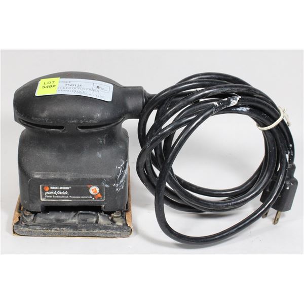 BLACK&DECKER QUICK FINISH POWER SANDING BLOCK