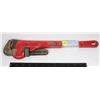 Image 1 : RED 18" HEAVY DUTY STRAIGHT PIPE WRENCH