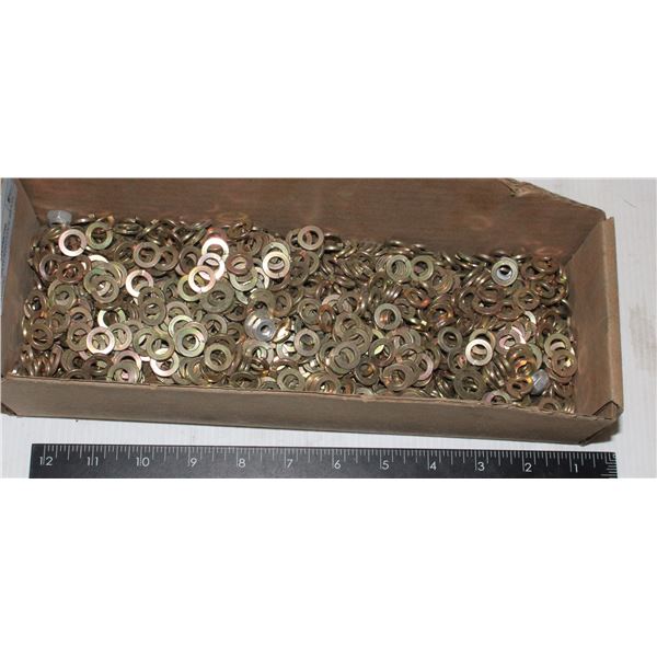 BOX OF SPLIT-RING LOCK BRASS WASHERS