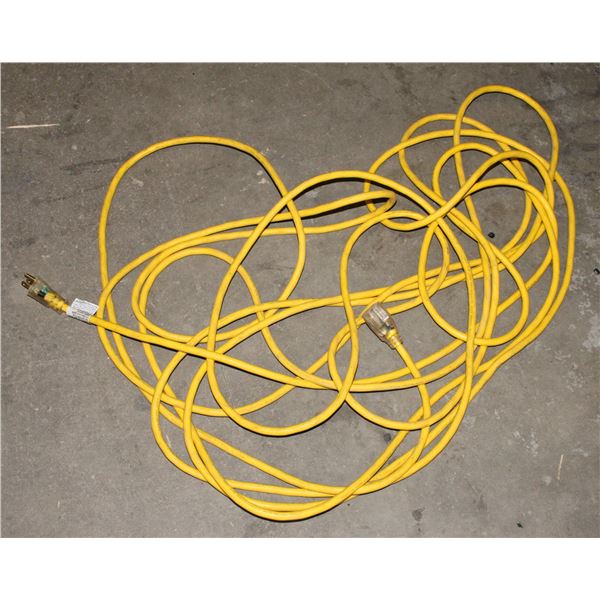 YELLOW OUTDOOR USE EXTENSION CABLE