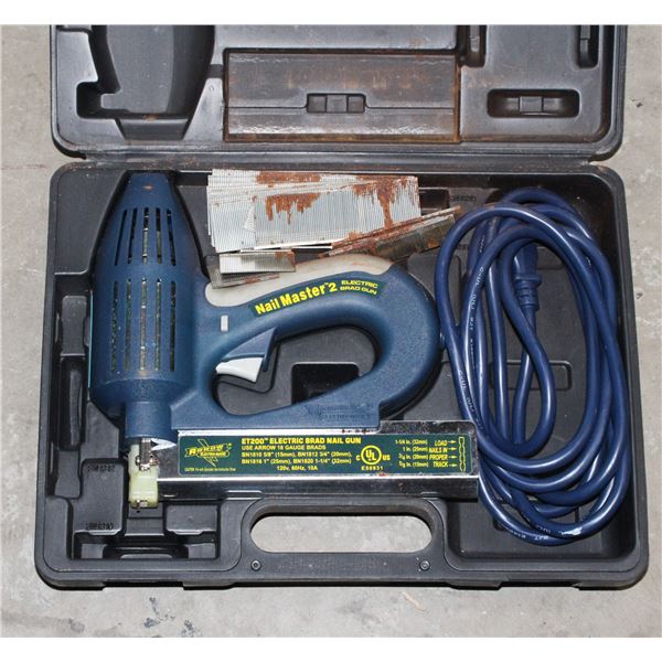 NAILMASTER 2 ELECTRIC BRAD GUN IN CASE