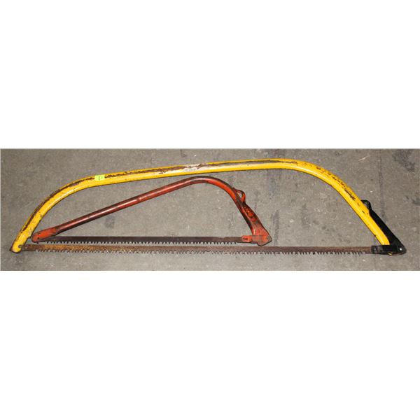 TWO BOW SAWS