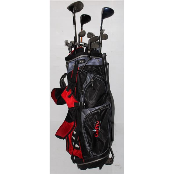 RIDGE GOLF BAG AND CLUBS