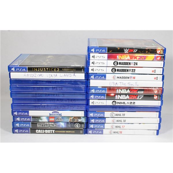 25 PLAYSTATION GAMES