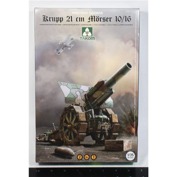 WW1/WW11 GERMAN KRUPP 21CM MORSER 10/16  MODEL KIT
