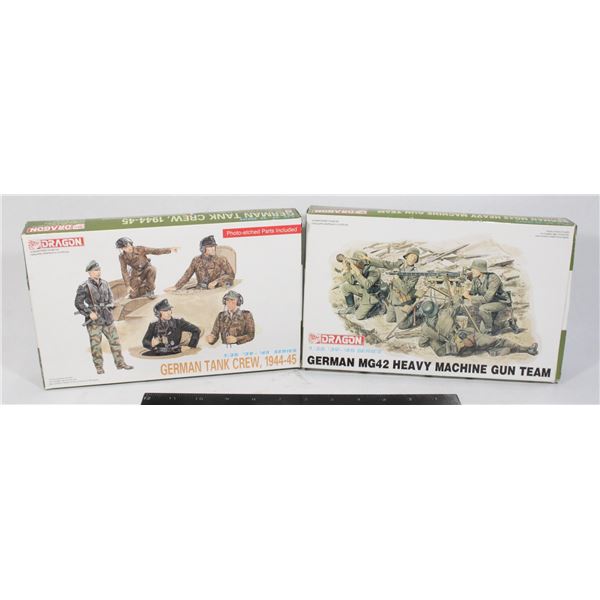 GERMAN TANK CREW AND GUN TEAM MODEL FIGURE KITS
