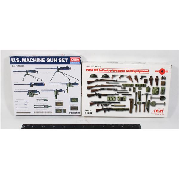 LOT OF 2 U.S. WEAPONRY MODEL KITS 1:35 SCALE