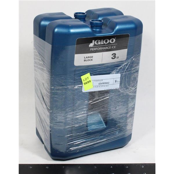 2 IGLOO 3LB ICEPACKS