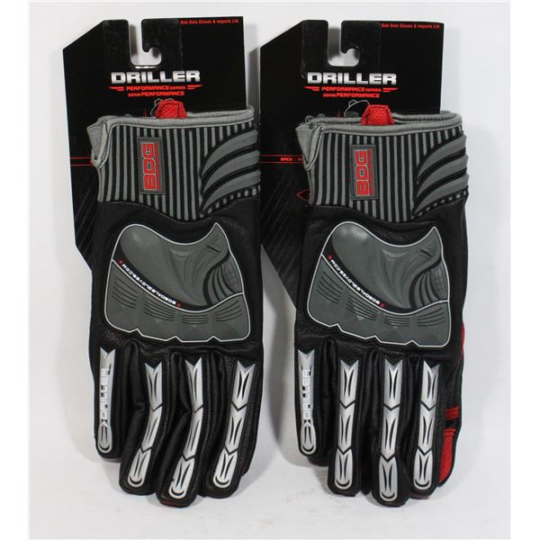 2 NEW PAIRS OF BDG PERFORMANCE SERIES GLOVES XL