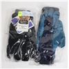 Image 1 : 2 NEW GLOVES, THINSULATE BLACK LEATHER / FISHING